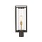 Z-Lite Dunbroch 1 Light Outdoor Post Mount Fixture, Deep Bronze + Outdoor Brass & Clear 584PHMR-DBZ-OBS - alternate 3